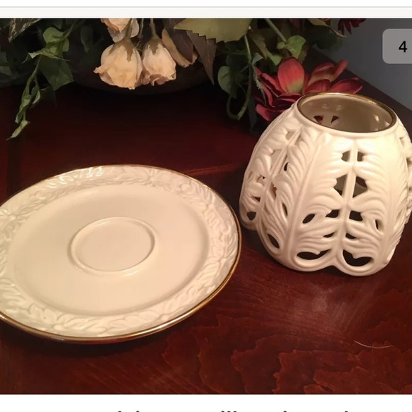 Lenox Accents Lenox Versailles Pierced Tea Light Candle Holder